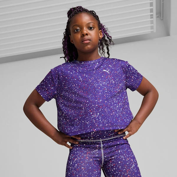 PUMA Tee Bambini Amanti dei Treni: Brezza di Cotone, Avventura Senza Fine! Lunghezza Corta, Stile Top!